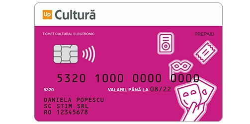 card cultura sau tichet cultura suport electronic up romania