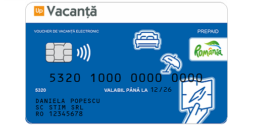 card sau voucher de vacanta suport electronic up romania