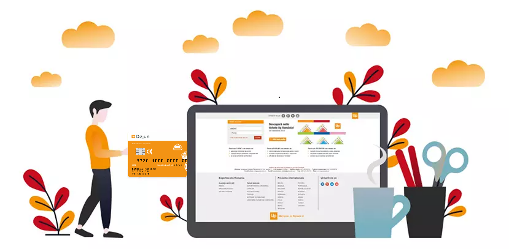 <p> 
  Ai la dispozitie o platforma online dedicata, pentru ca tu sa 
  gestionezi si mai eficient operatiunile asociate acordarii 
  beneficiilor extrasalariale. Exploreaz-o si descopera ce usor e 
  sa accesezi instrumentele de care ai nevoie in fiecare 
  moment.<br></p>